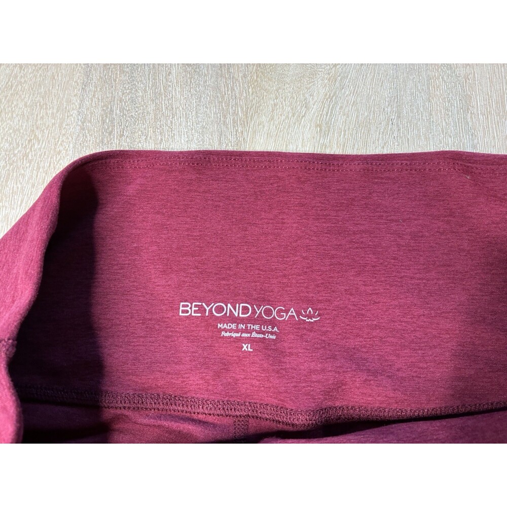 Beyond Yoga Spacedye Mid-Rise Legging in Sangria Heather Size XL - Picture 5 of 8